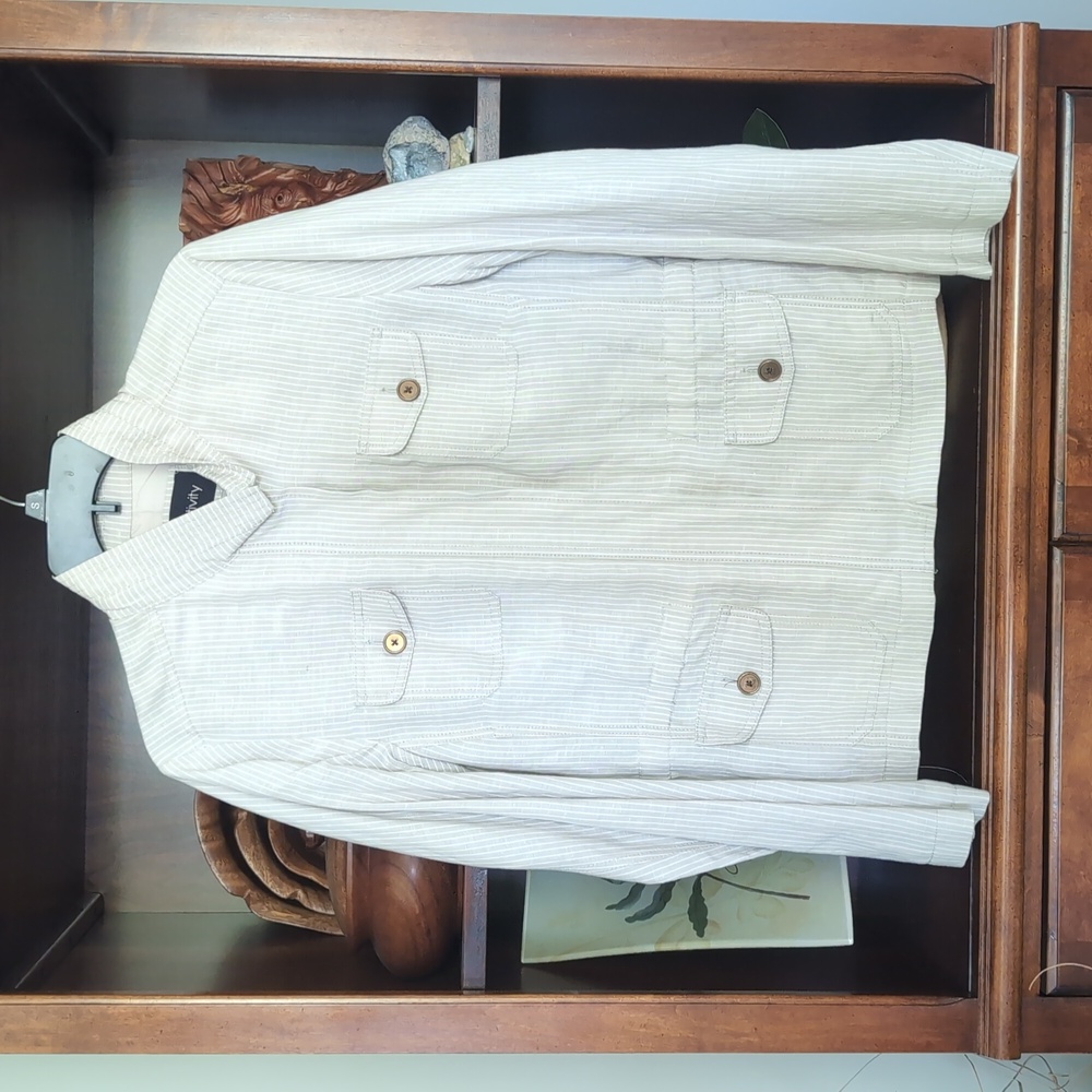 Relativity Striped Jacket Size Large - image 1